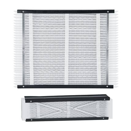 Front. VEVOR - 20 x 25 x 4 Furnace Filter, MERV 16 HVAC Ac Filters,12-Month Electrostatic Pleated Air Conditioner Filters - Black and White.