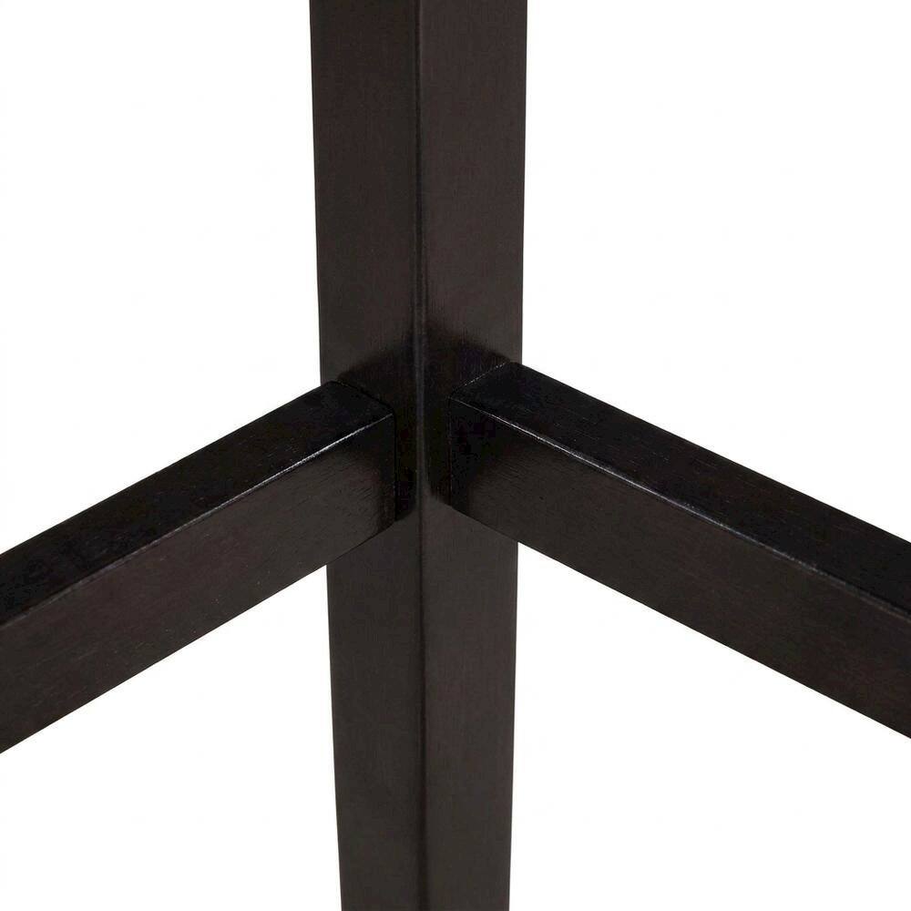 Left. FurniFact - Solid Wood Counter Height Bar Stools - Black & Cherry.