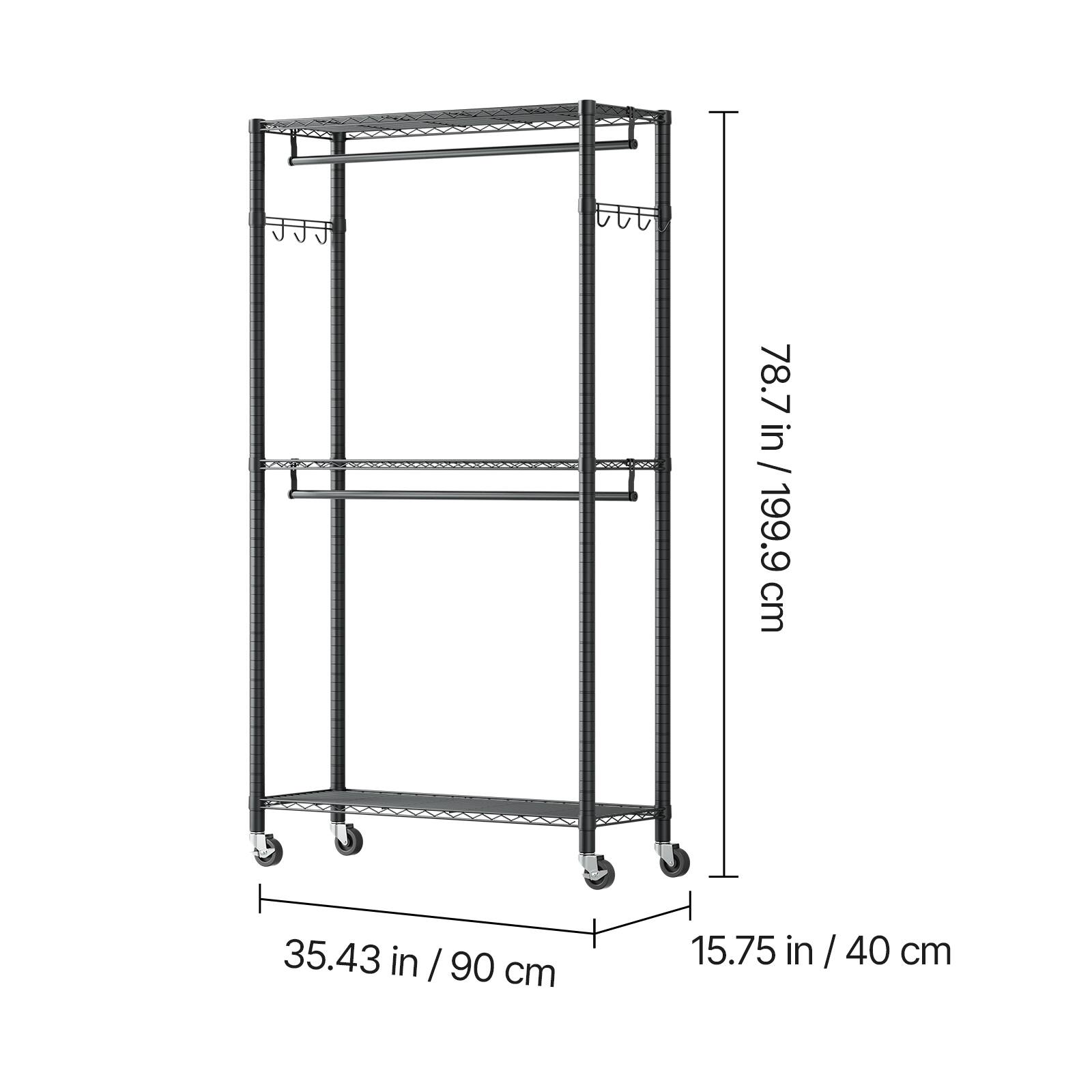 78.7 in / 199.9 cm  
35.43 in / 90 cm  
15.75 in / 40 cm