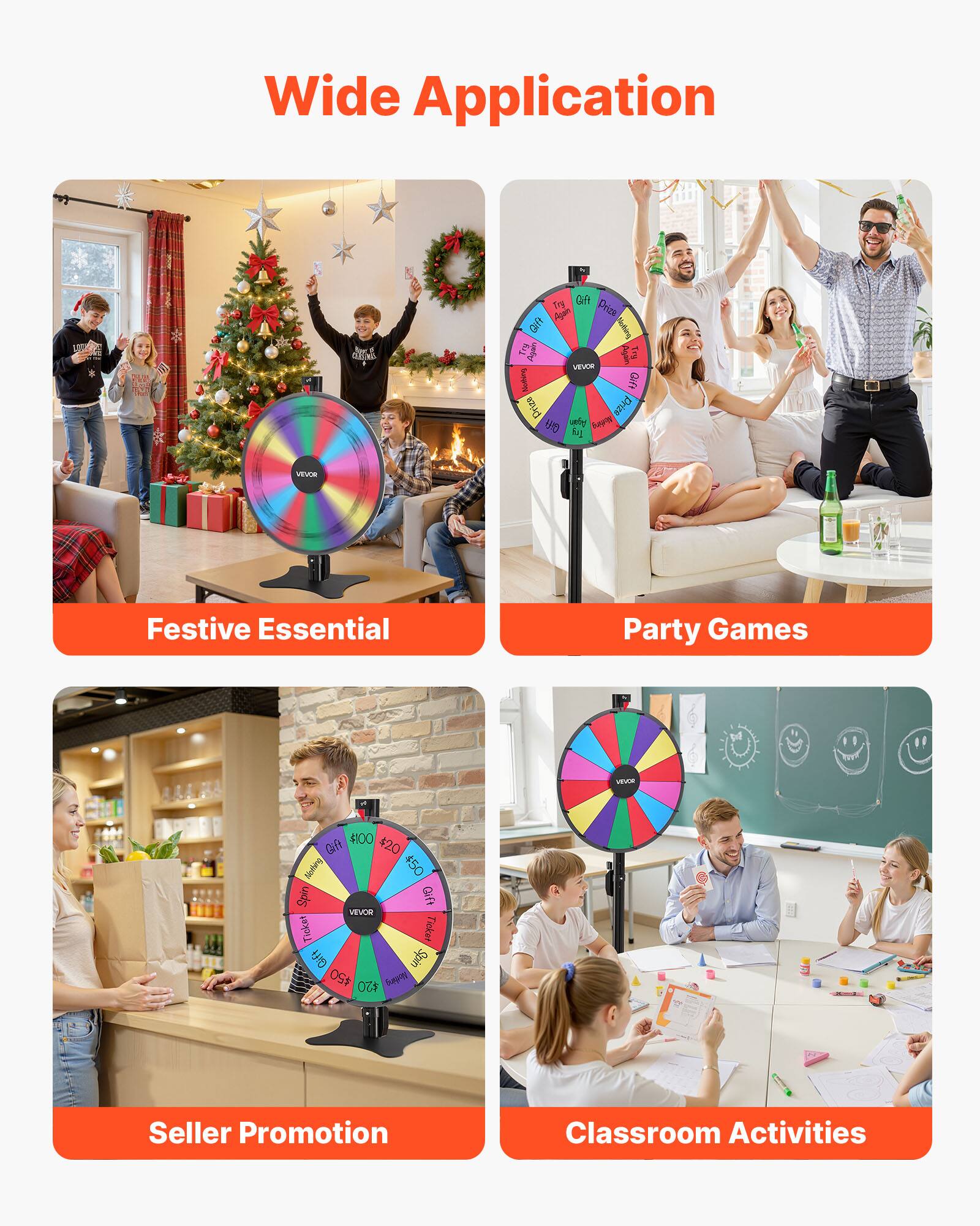 Wide Application

Festive Essential

Party Games

Seller Promotion

Classroom Activities