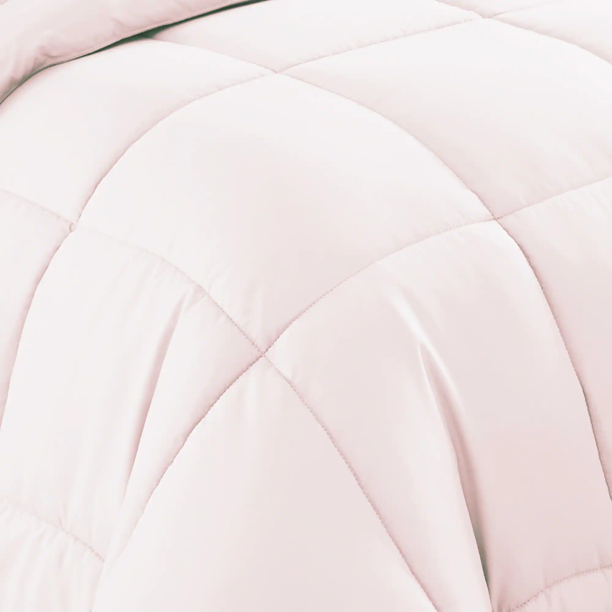 Angle. Sweet Home Collection - Down Alternative Reversible All Season Solid Comforter, King - Pale Pink.