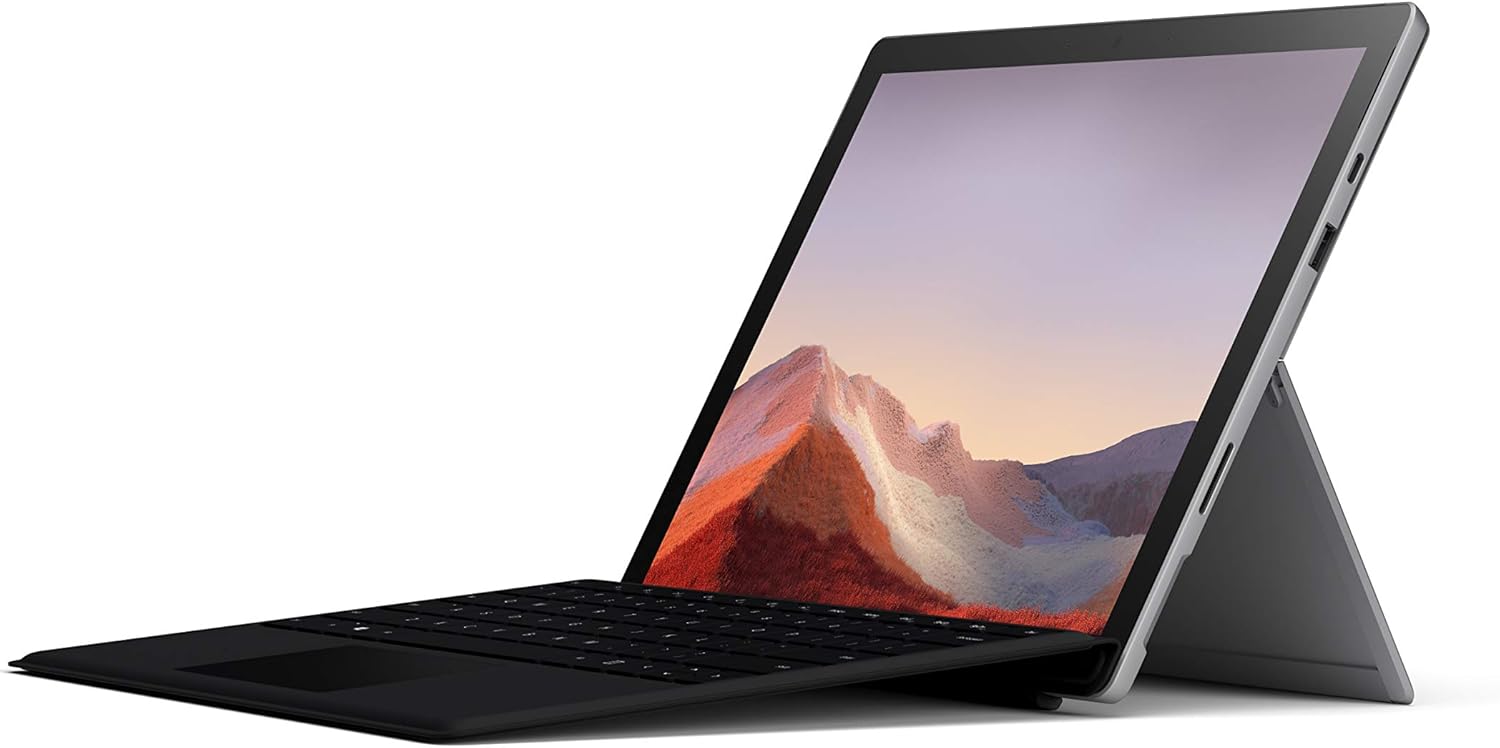 Alt View 1. Microsoft - Surface Pro 7+ 12.3” PixelSense Touch  Intel Core i5-1135G7 2.40GHz up to 4.2 GHz 8GB 256GB SSD Windows 11 Pro - Black.