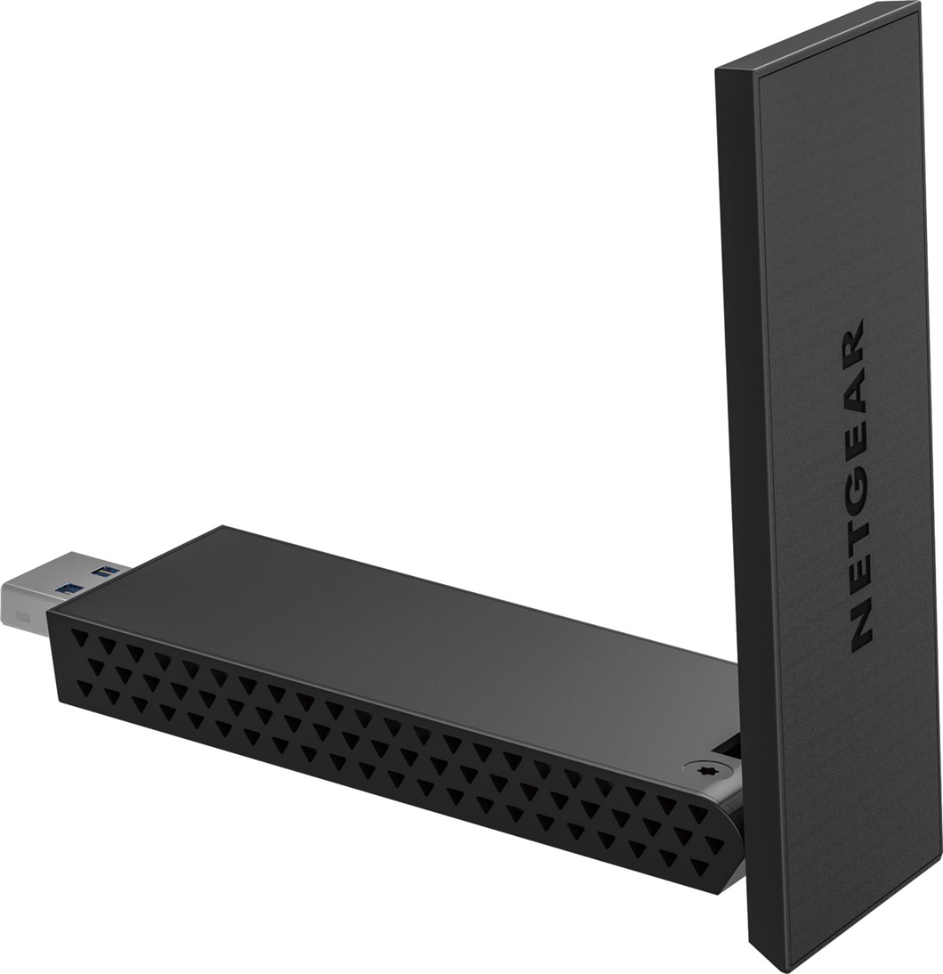 Angle View: NETGEAR - AC1200 Dual-Band WiFi USB 3.0 Adapter - Black