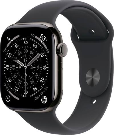 Apple Watch Series 11 (GPS+Cellular) 46mm Titanium Case with Black Apple Watch Series 11 (GPS+Cellular) 46mm Titanium Case with Black