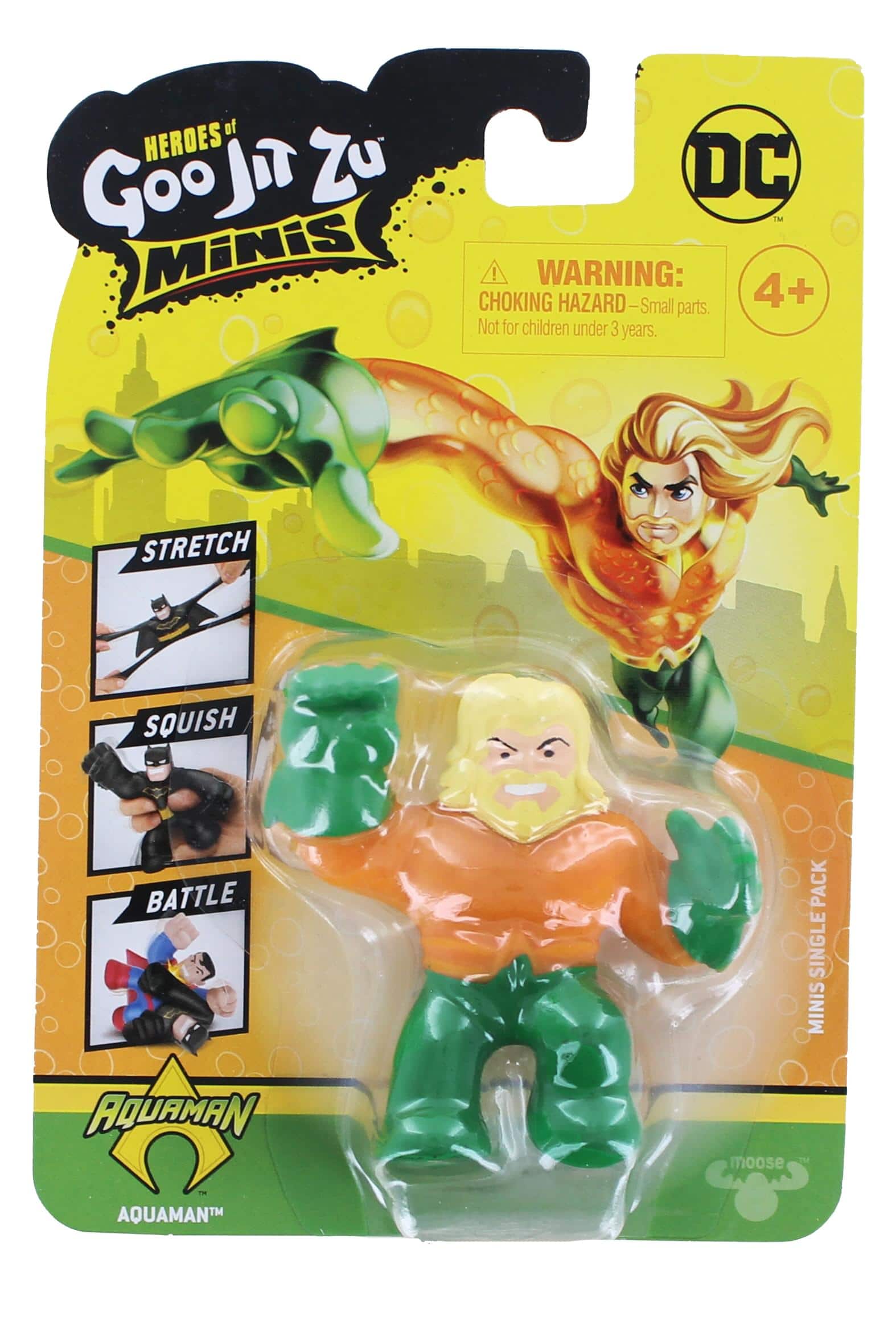 Moose Toys - DC Heroes of Goo Jit Zu Squishy Mini Figure | Aquaman - Orange price history on PriceWatchPro
