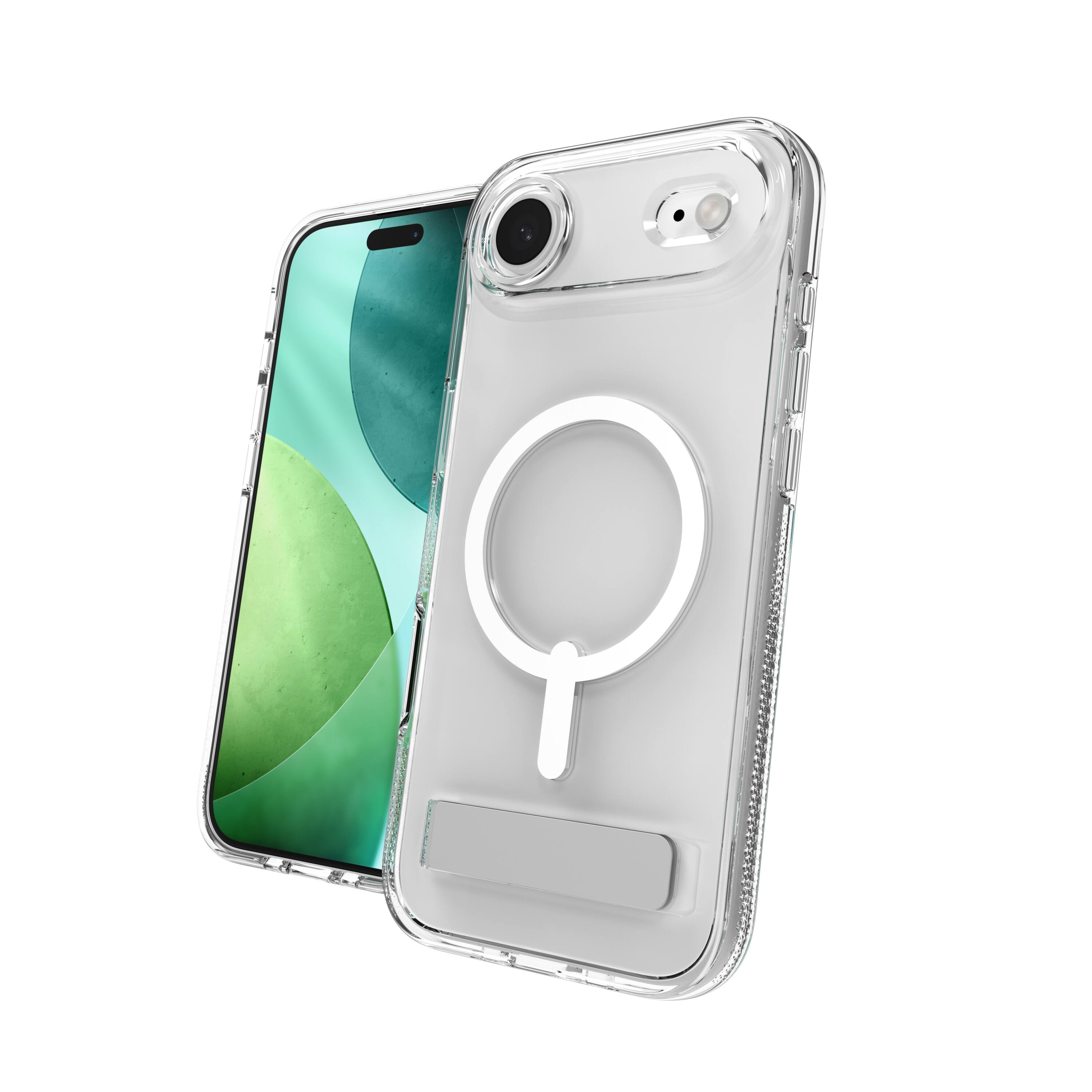 Alt View 9. ZAGG - Crystal Palace Snap MagSafe Compatible Case w/ Kickstand for Apple iPhone Air - Clear.