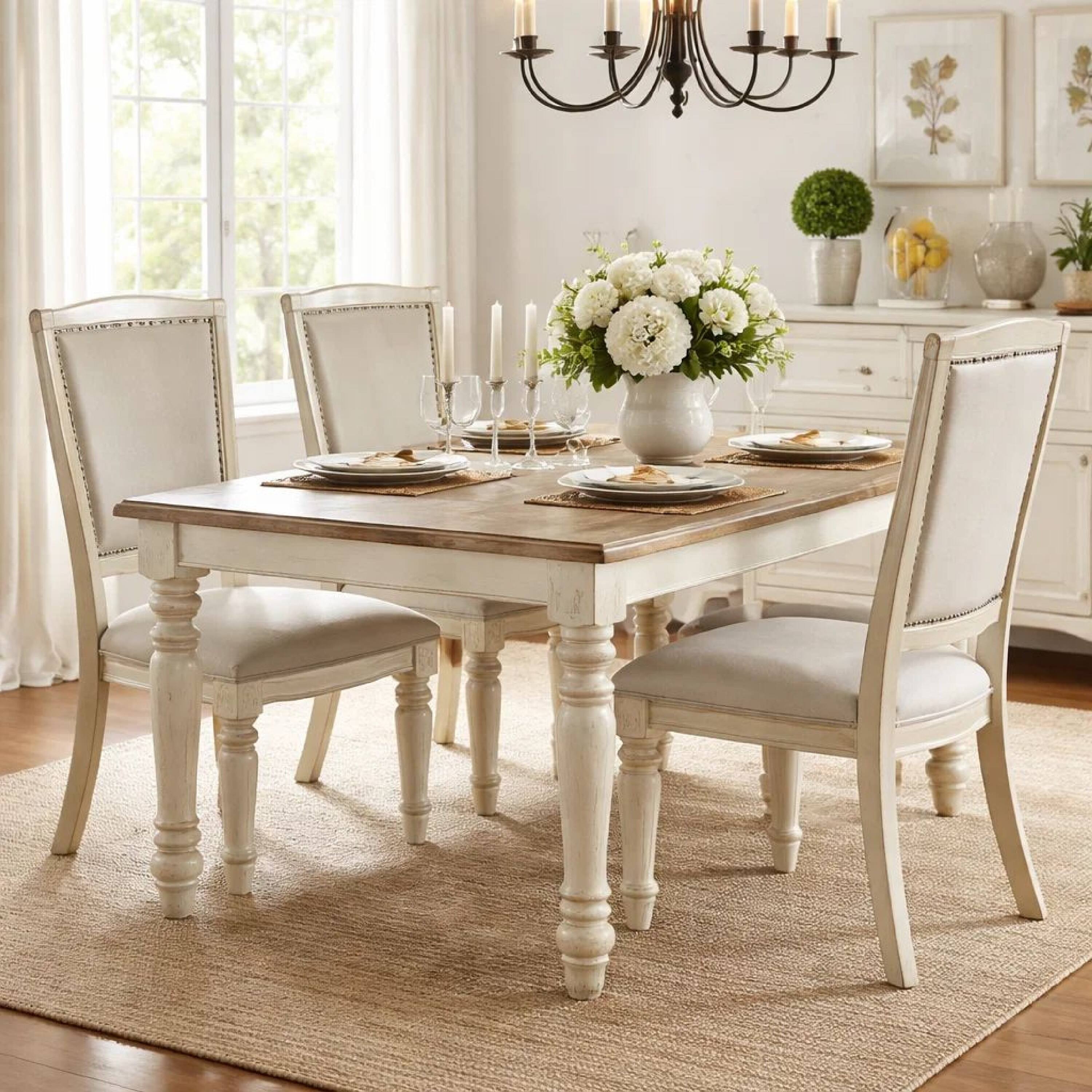 Alt View 5. Manhattan Lane - Nailhead Trim Fabric Upholstered Wooden Side Chair, Set of 2 - Beige.