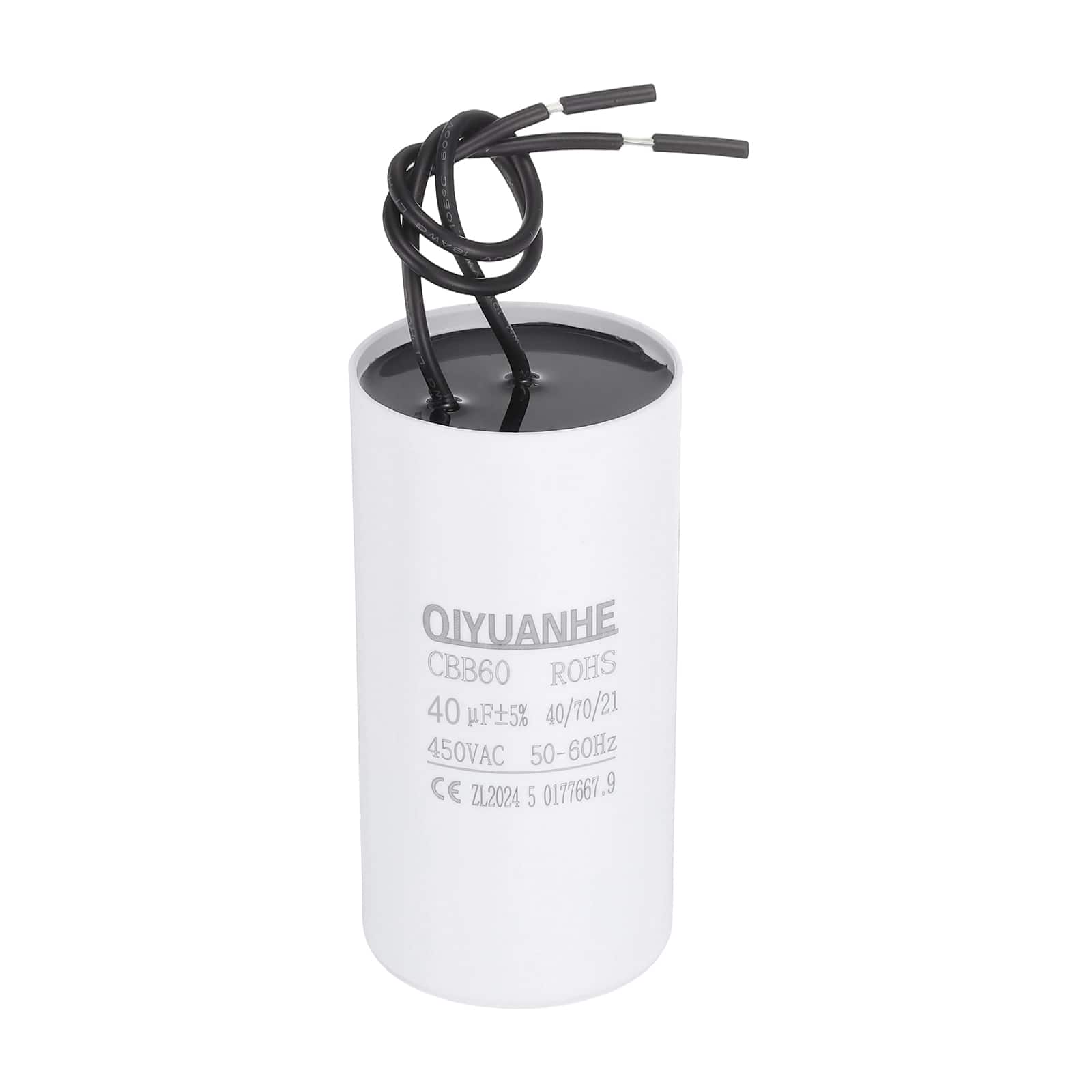 Unique Bargains - CBB60 Capacitor 40uF 450V Run Round Start Capacitor for AC Motor, Pump, HVAC Compressor - White price history on PriceWatchPro