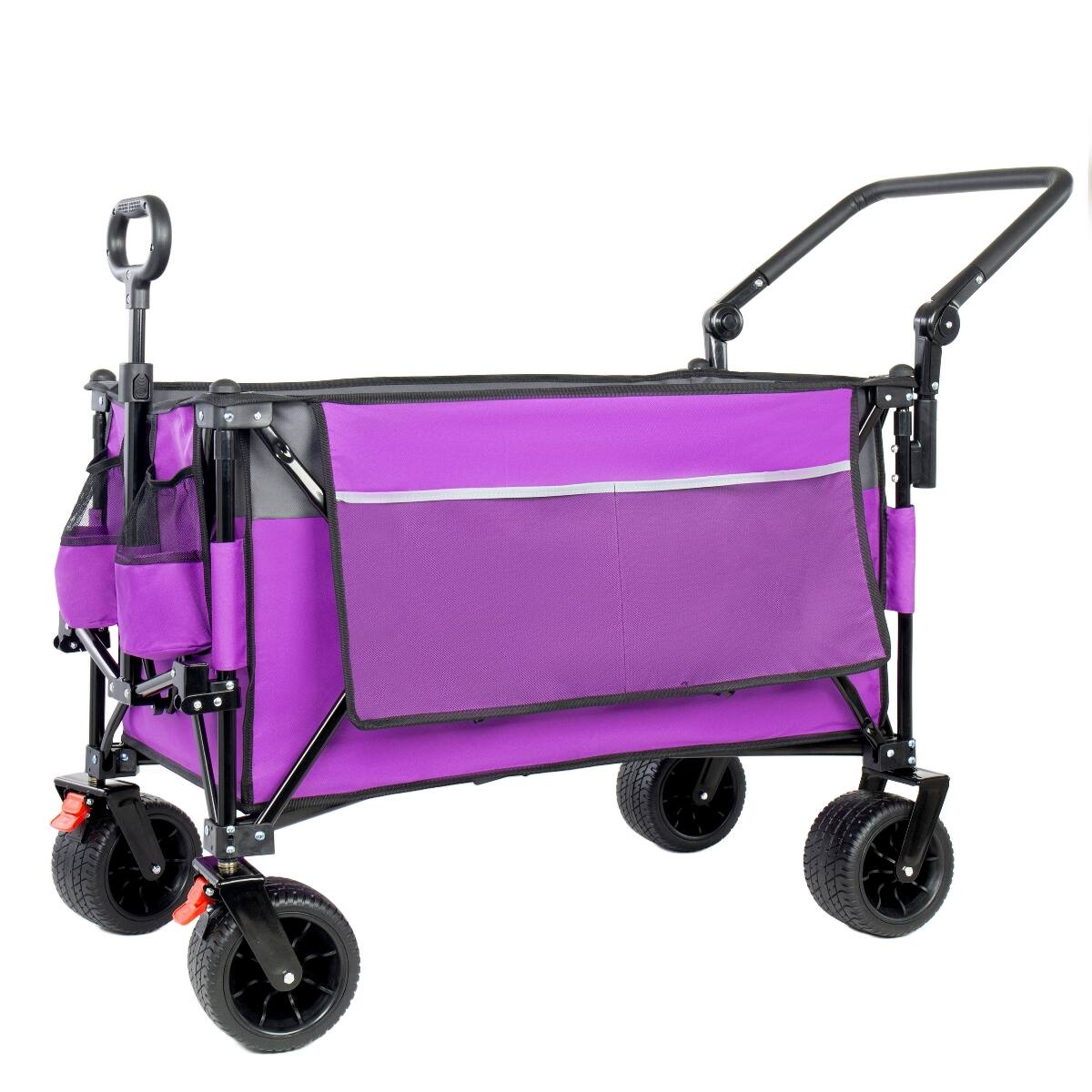 Alt View 7. Loheer - Loheer Folding Wagon Cart with Removable Canopy, 480 lb Capacity and All Terrain Wheels.