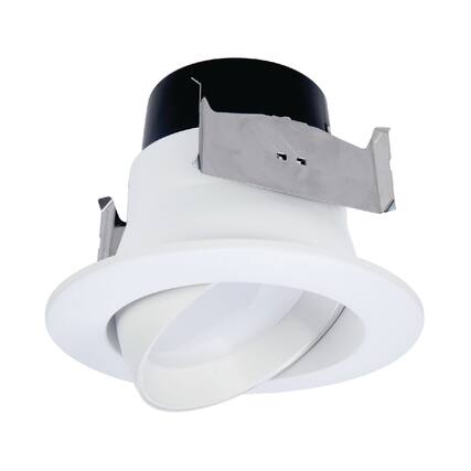 Front. Halo - Halo LA4 Series Matte Warm White 4 in. W LED Adjustable Retrofit Kit 8.6 W.