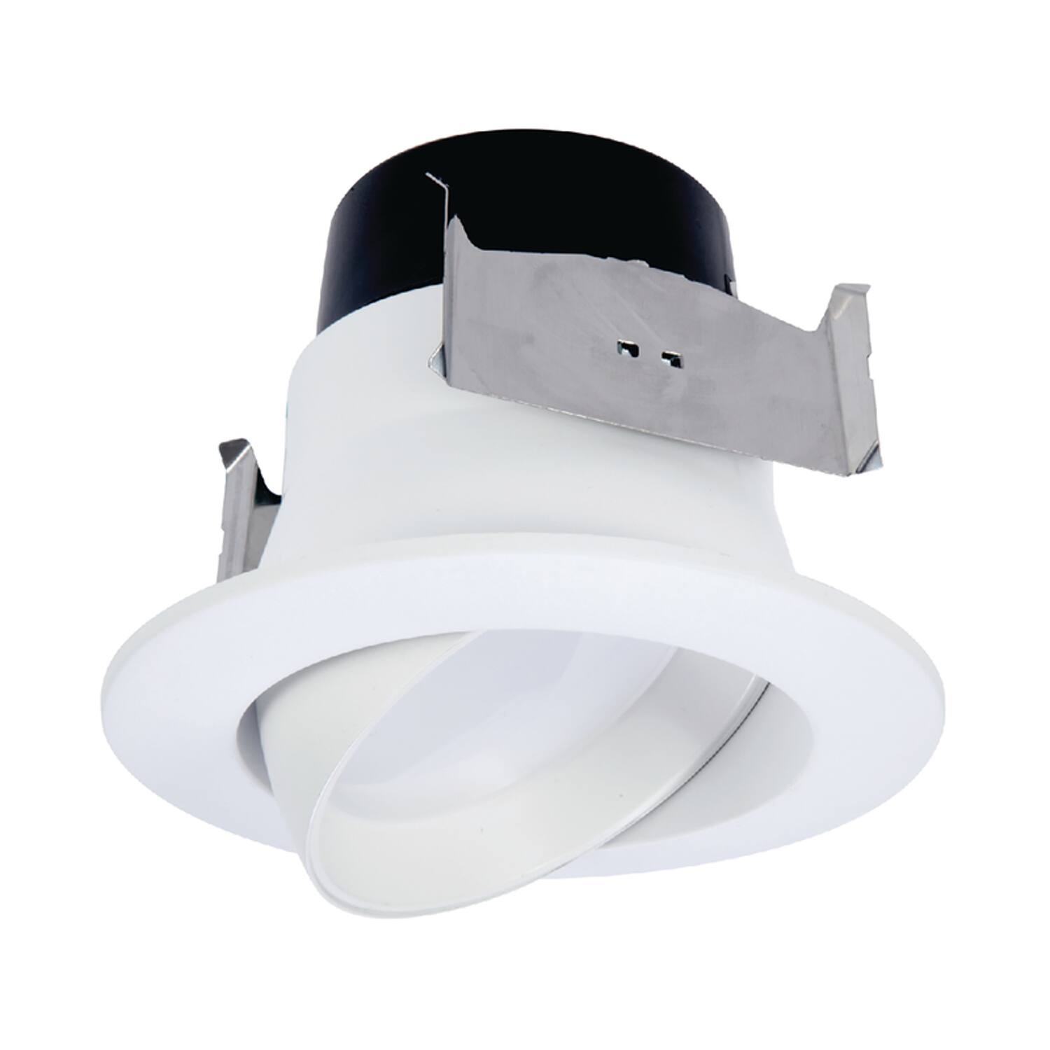 Front. Halo - Halo LA4 Series Matte Warm White 4 in. W LED Adjustable Retrofit Kit 8.6 W.