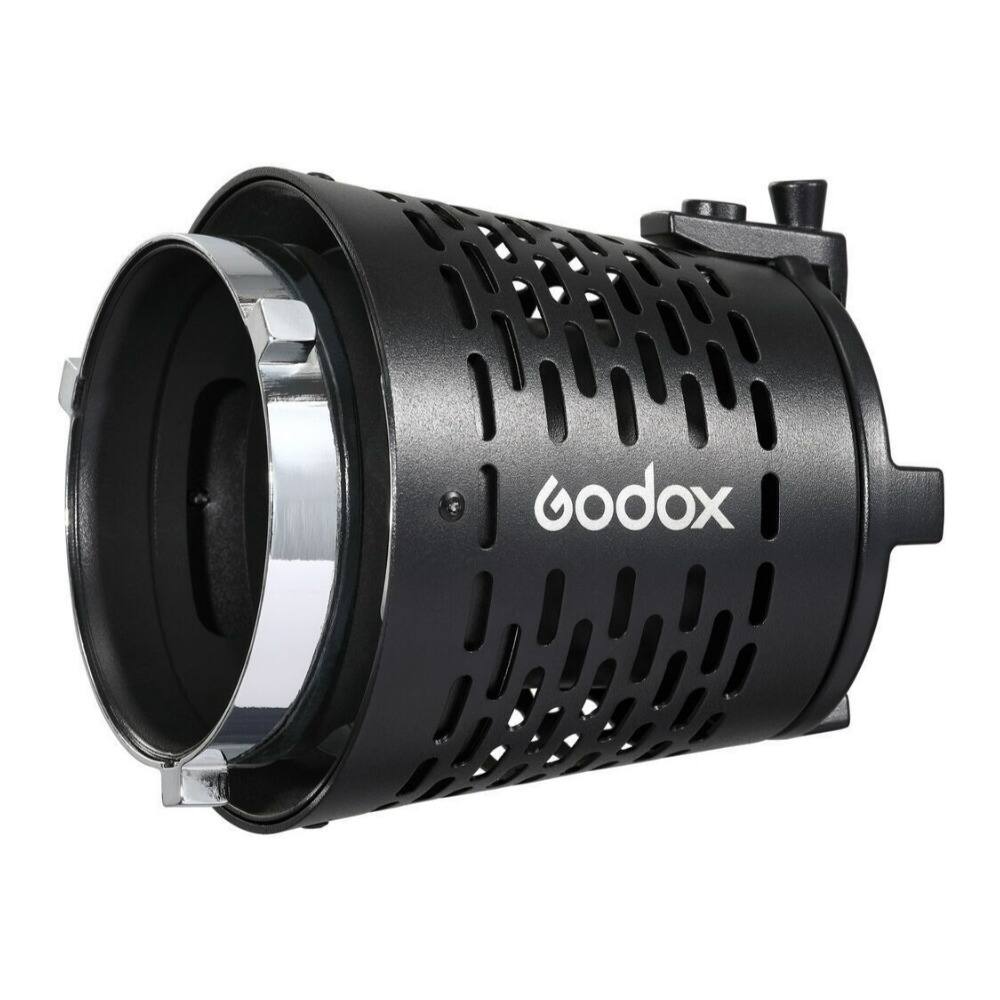Angle. Godox - Godox SA 17 Bowens Mount to Projection Attachment S30 Mount Adapter - Black.