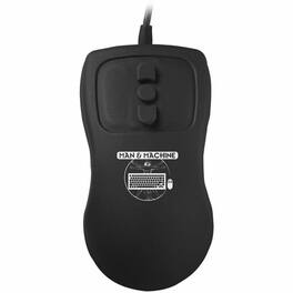 Man & Machine - Petite Mouse - Optical - Cable - USB - 1000 dpi - Scroll Wheel - 5 Button(s) - TAA Compliant - Wired - Black
