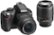 Front Zoom. Nikon - D3100 DSLR Camera with 18-55mm and 55-200mm Lens - Black.