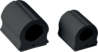 Alt View 1. UT Wire - UT Wire D-Wings Cord Control, Assorted Kit, Black, 18/Pack (UTW-D18-BK) - Black.