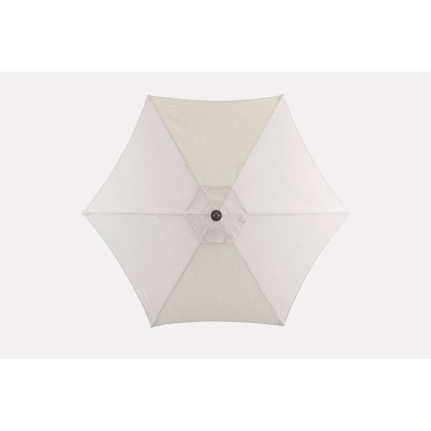 Left. Living Accents - Living Accents Wilmette 9 ft. Tiltable Beige Patio Umbrella.