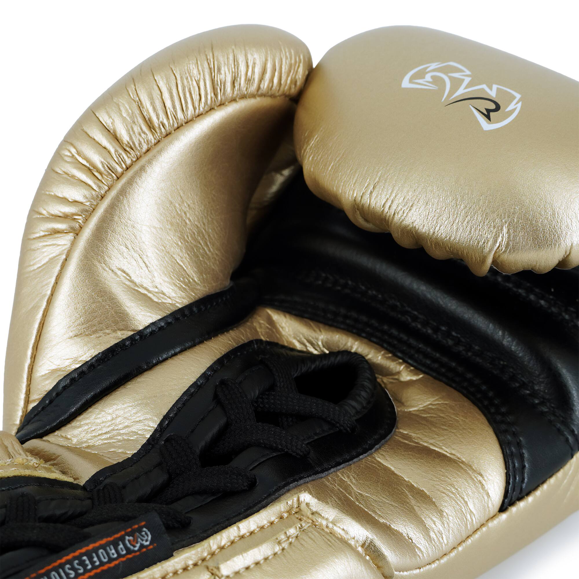 Alt View 3. RIVAL - Rival Boxing RS1 2.0 Ultra Pro Lace-Up Sparring Gloves - 18 oz. - Gold - Gold.