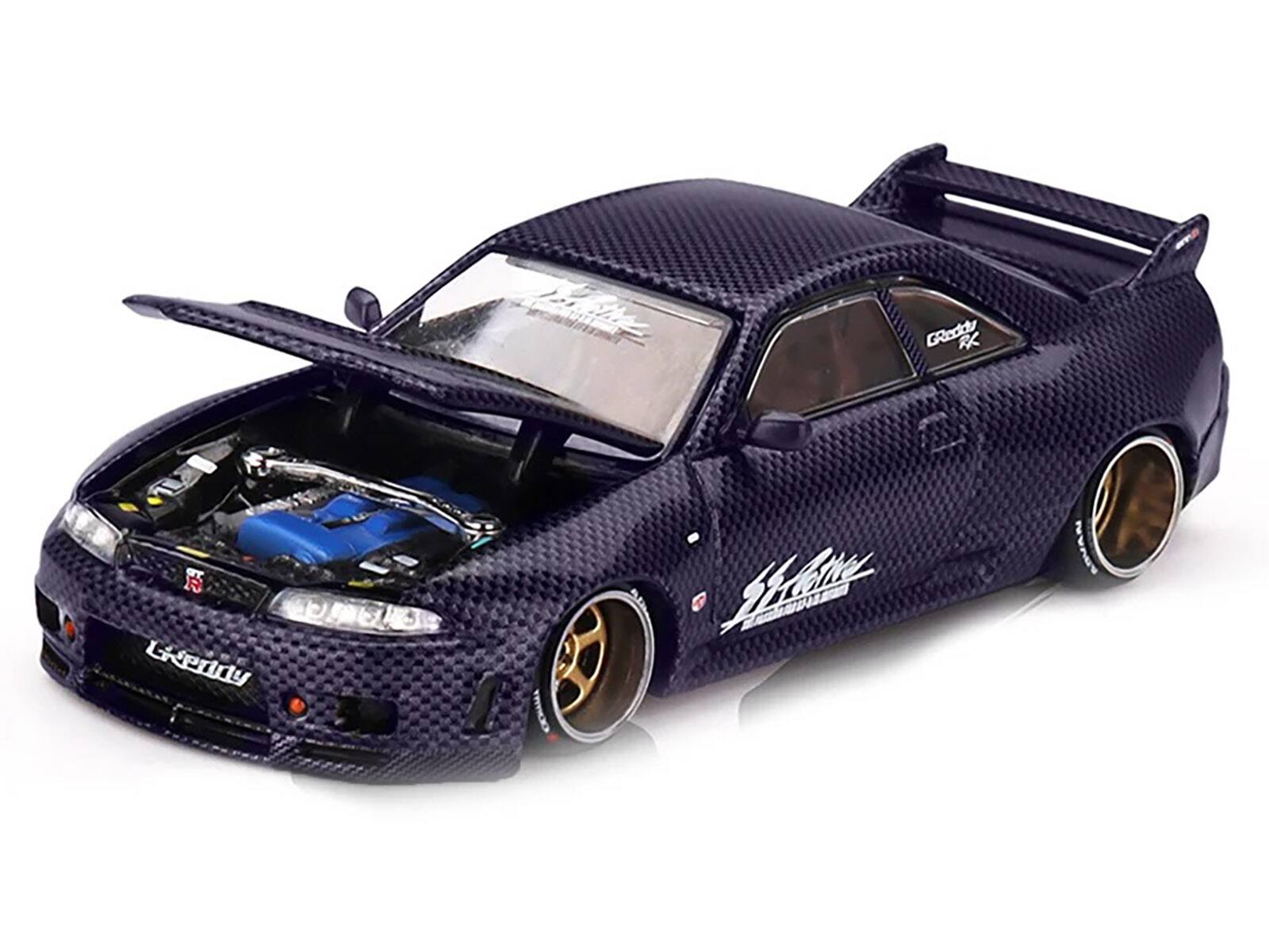 Mini GT Nissan Skyline GT R (R33) Active Carbon R V2 RHD Carbon
