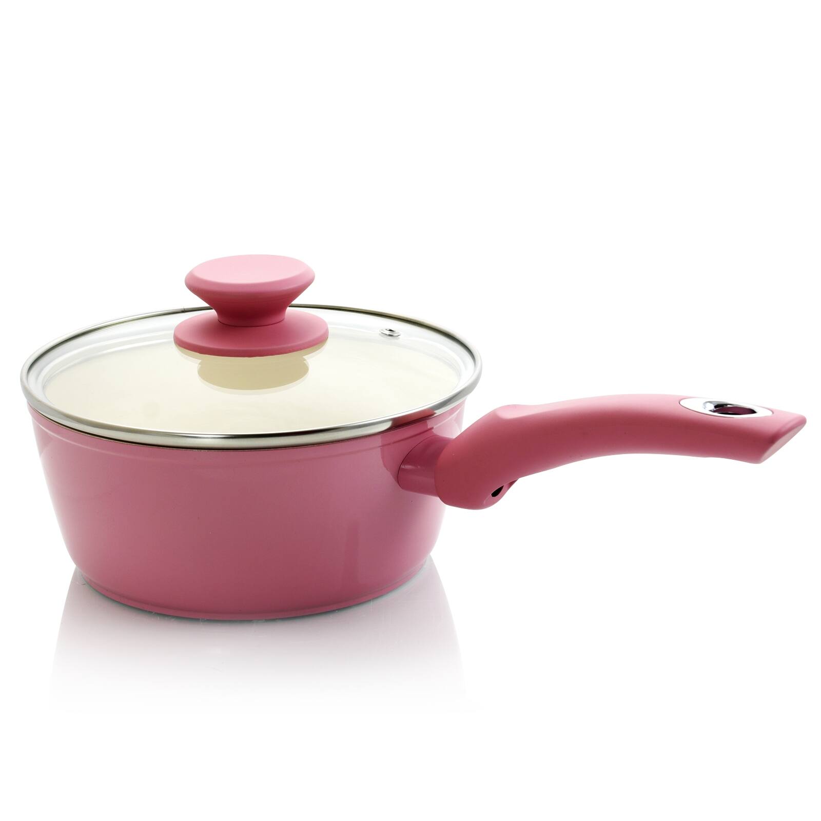 Alt View 8. Gibson - Gibson Home Plaza Café 7 Piece Aluminum Nonstick Cookware Set in Lavender - Lavender.