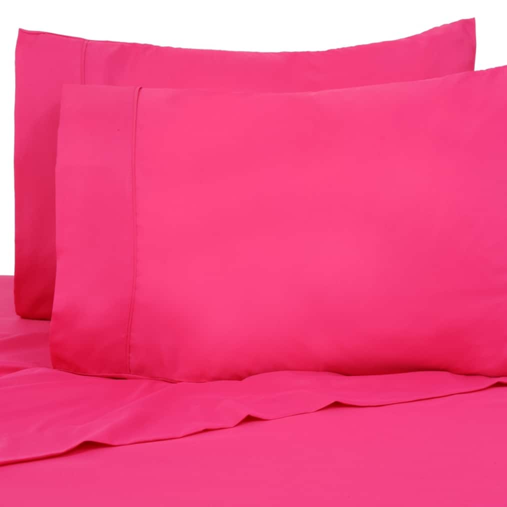 Premier Colorful - Bright 4 pc Microfiber Sheet Sets - Hot Pink price history on PriceWatchPro