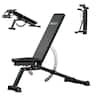 Mikolo - 15-Position FID Adjustable Weight Bench, Adjustable Workout Bench with 1200LBS Weight Capacity - Black