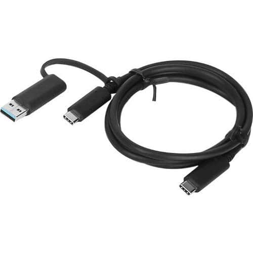 Lenovo - Hybrid USB-C With USB-A Cable