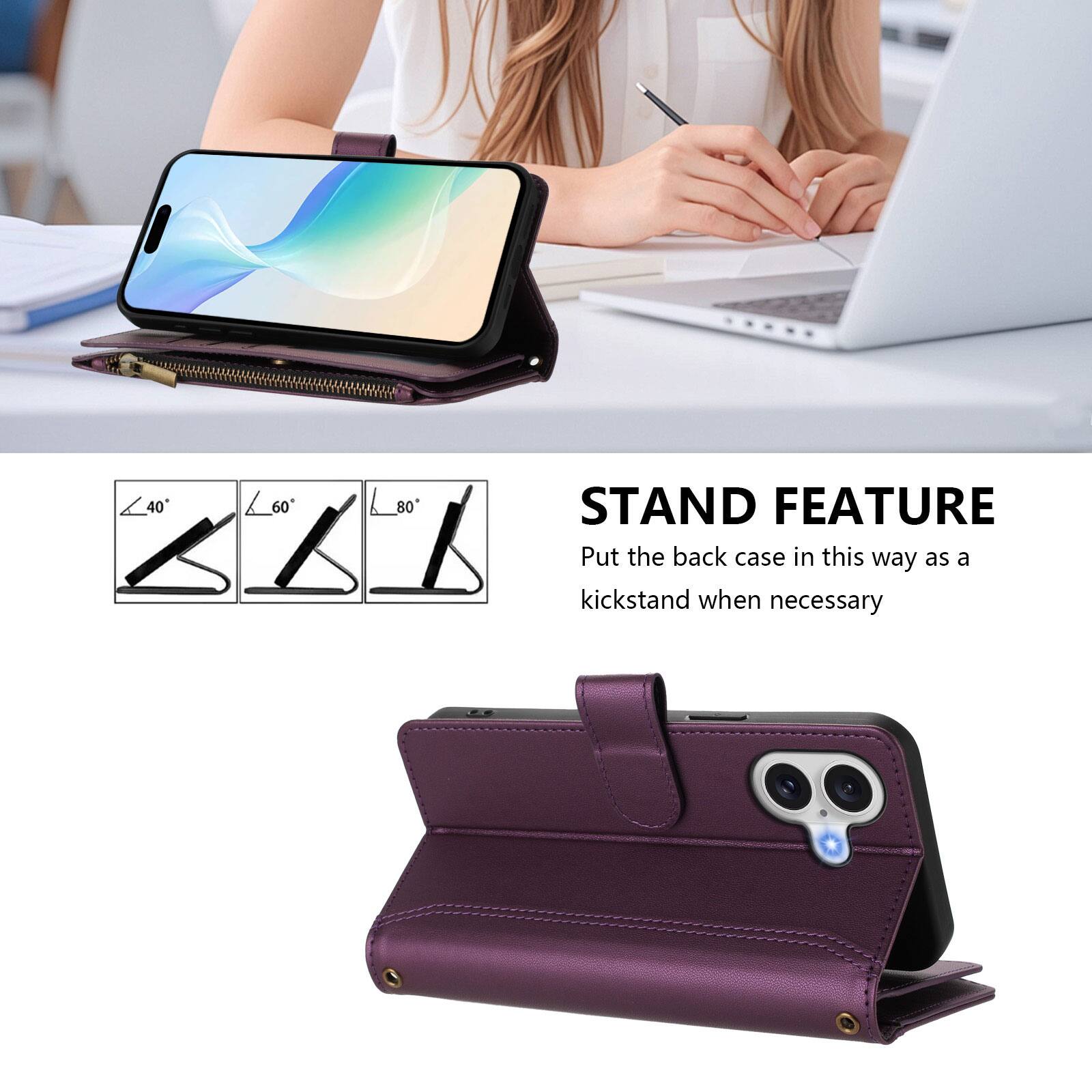 40°
60°
80°

STAND FEATURE

Put the back case in this way as a kickstand when necessary