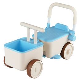 Costway - 3-in-1 Ride-On Push Car for Kids with Pull Rope - Blue
