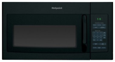 Hotpoint - 1.6 Cu. Ft. Over-the-Range Microwave - Black - Front_Zoom