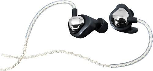 Angle Standard. I-MEGO - ZTONE High-Definition Monitor Earbud Headphones - Chrome.