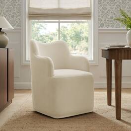 Cordelle Blend Swivel Dining Chair by Modway - Linen