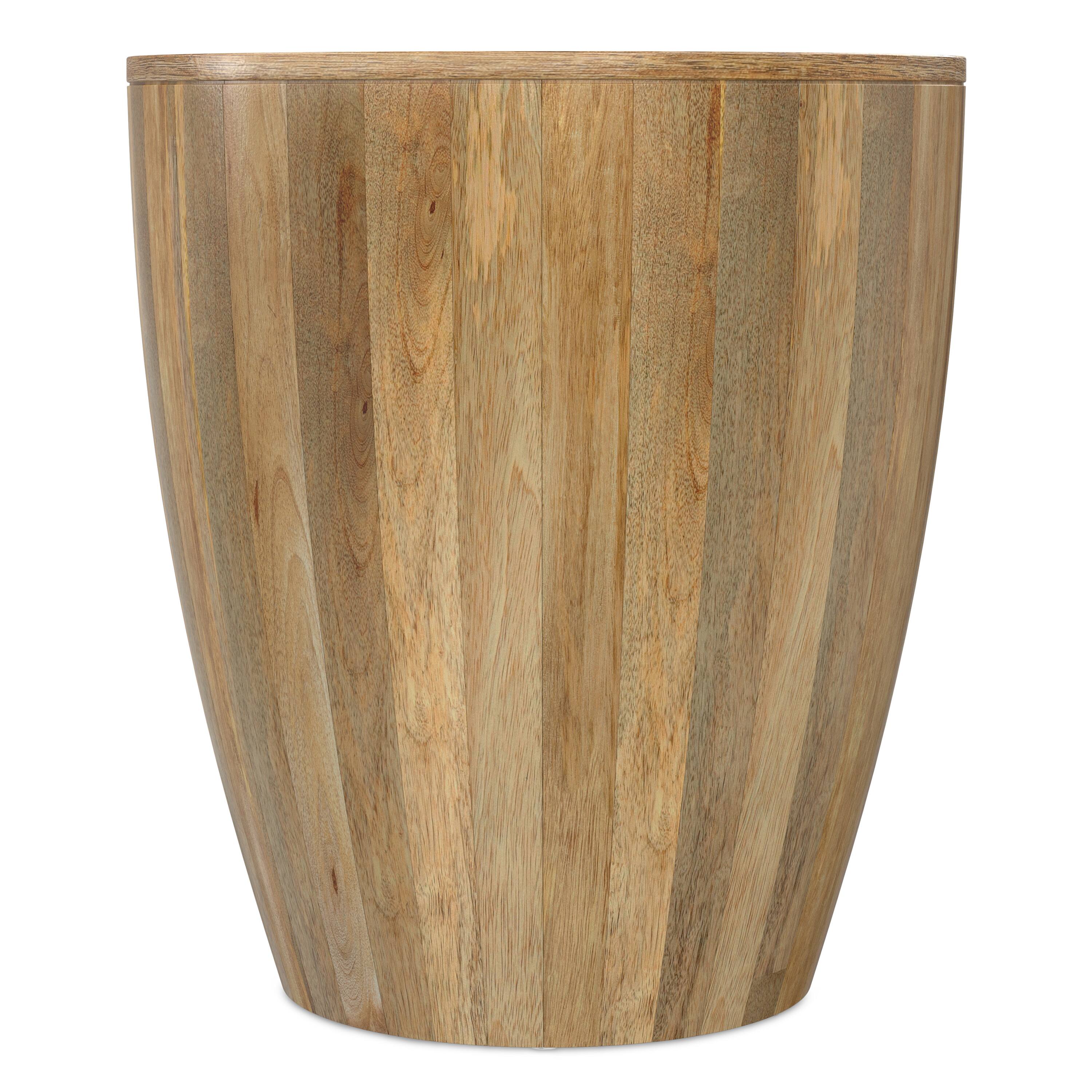 Left. Simpli Home - Elmbrook 21 inch Wide Solid Mango Modern End Table in Natural, Assembled - Natural.