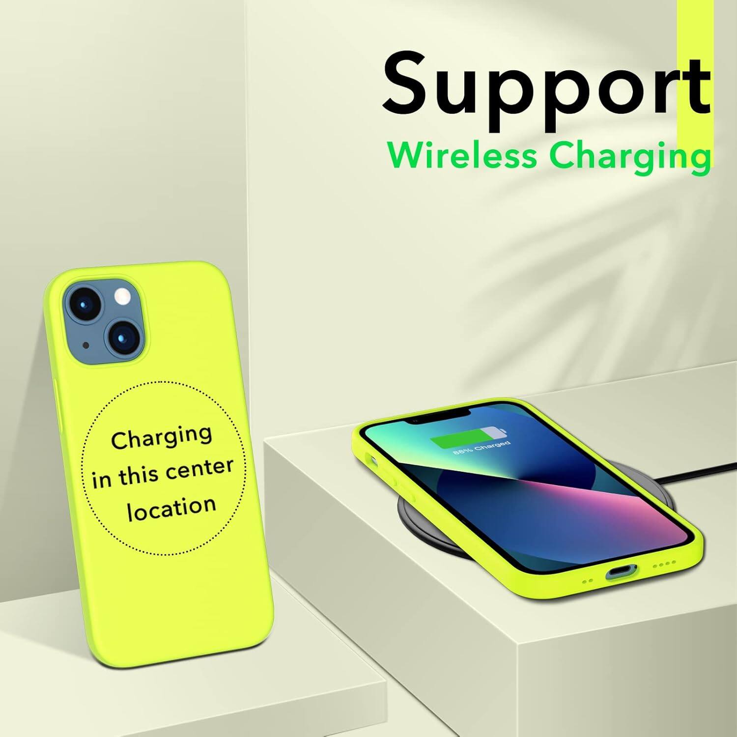 Support Wireless Charging Charging in this center location