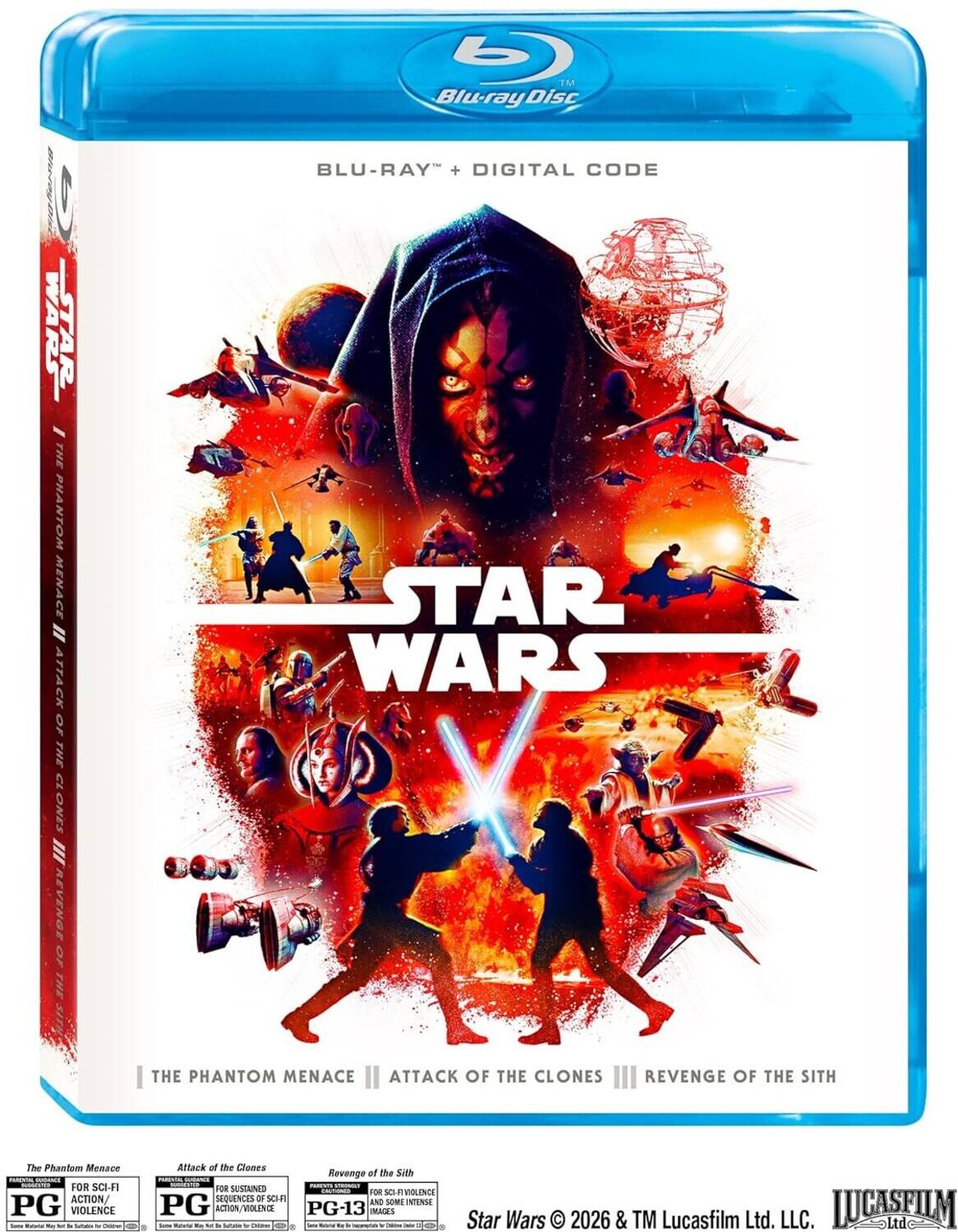 Front. Star Wars: Prequel Trilogy   - BLU-RAY.