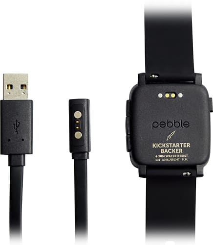  Charging Cable for Pebble Time and Pebble Time Steel Smartwatches - Black