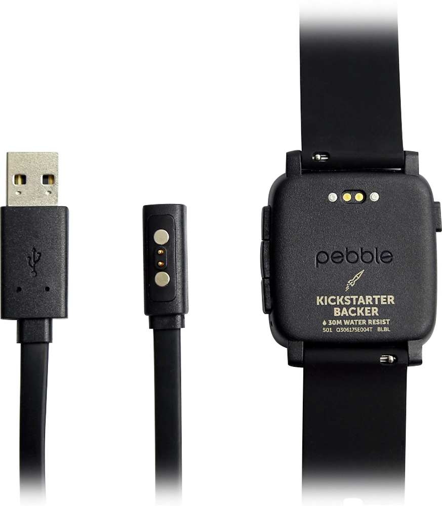 Customer Reviews: Charging Cable for Pebble Time and Pebble Time Steel  Smartwatches Black PBTM-CHARGE - Best Buy