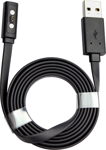 Best Buy: Charging Cable for Pebble Time and Pebble Time Steel Smartwatches  Black PBTM-CHARGE