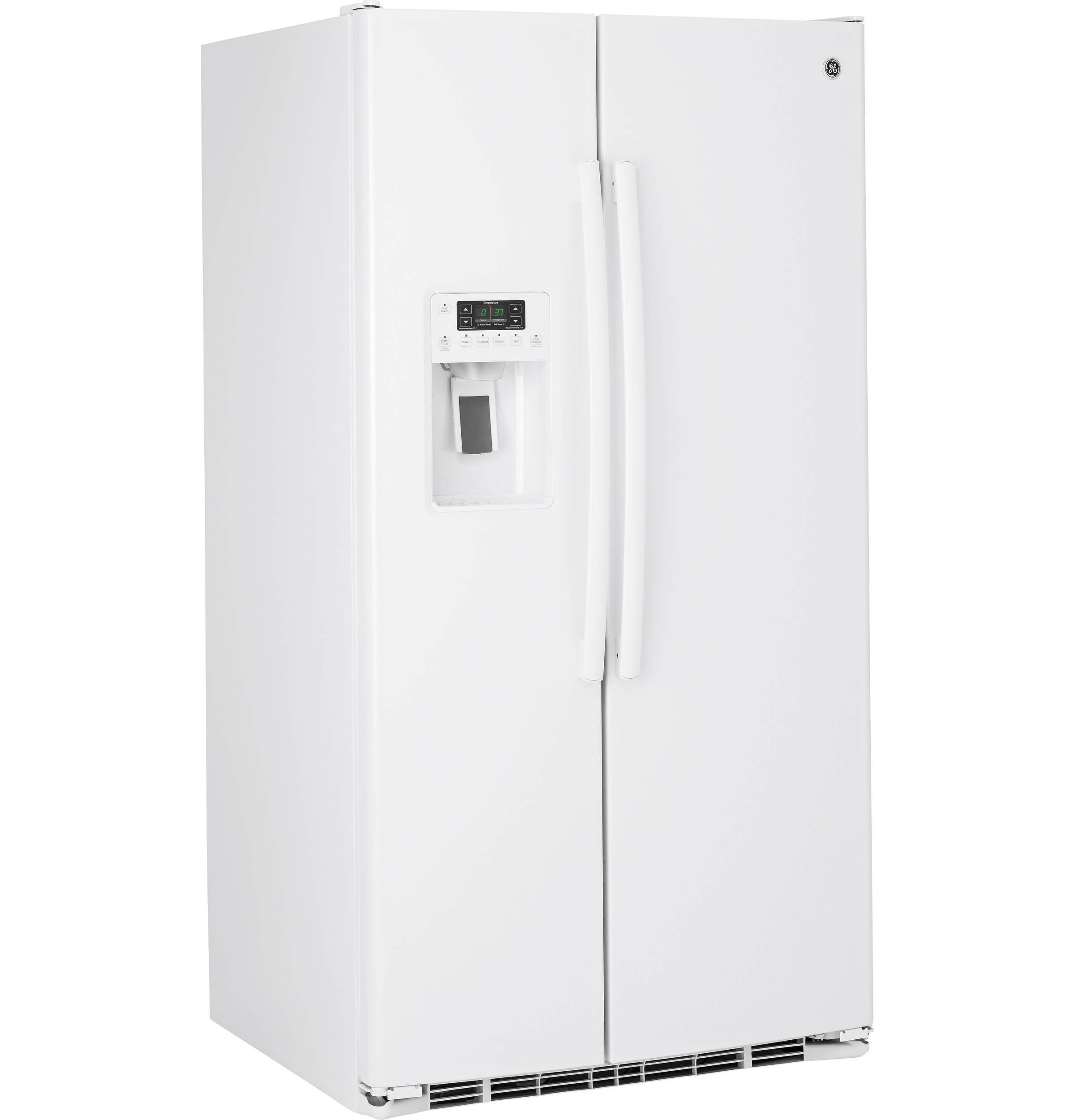 Customer Reviews: GE 25.4 Cu. Ft. Side-by-Side Refrigerator GSS25GGHWW ...