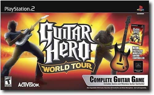  PS2 Guitar Hero World Tour Guitar Kit : Video Games