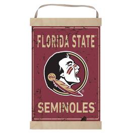 Jardine - Florida State Seminoles Faux Rust Banner Sign - Maroon