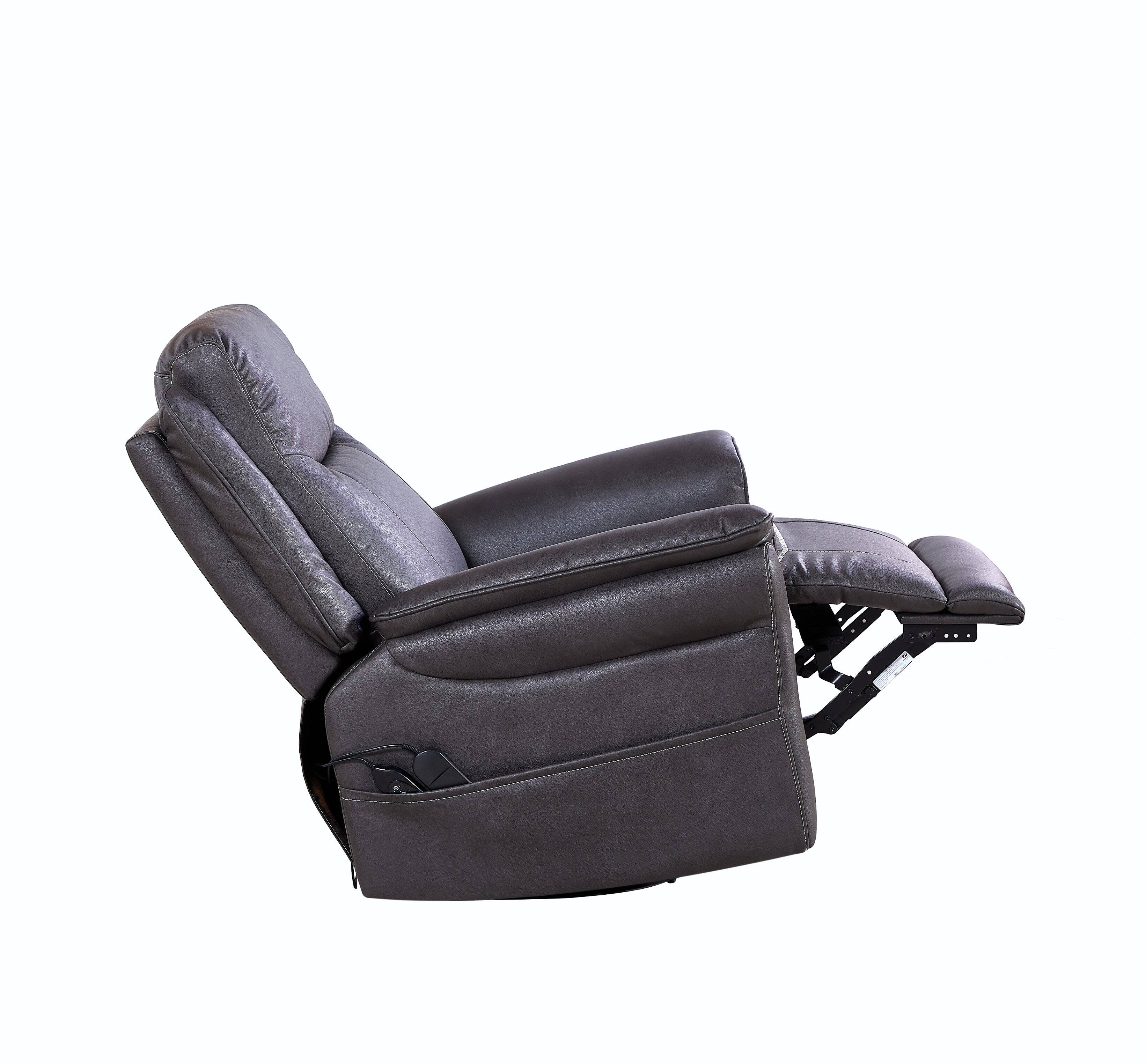 Alt View 2. TinyHomie - Liyasi OKIN Motor Rocking and 240 Degree Swivel Single Sofa Seat recliner Chair Infinite Position - Gray.