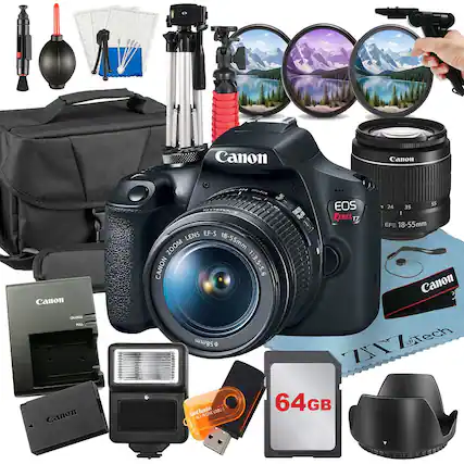 Canon Canon Canon
- LENS EF-S ZOOM 18-55mm CANON 1:3.5-5.6 EOS REBEL T7
- 24 35 55
- I EFS 18-55mm
- Canon CHARGE PAL
- Canon 4
- wwss Card Beader UB ALL IONE eTech YZ 64GB