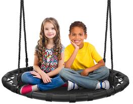 Sorbus - Saucer Tree Swing -Kids Outdoor Disc Round Swing, 40" Heavy Duty 220lbs Seat- Easy Installation