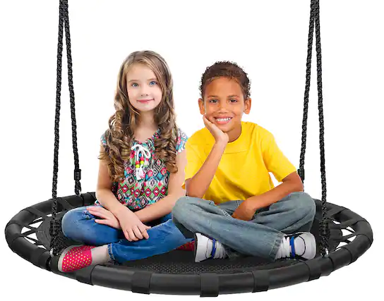 Front. Sorbus - Sorbus Saucer Tree Swing -Kids Outdoor Disc Round Swing, 40" Heavy Duty 220lbs Seat- Easy Installation.