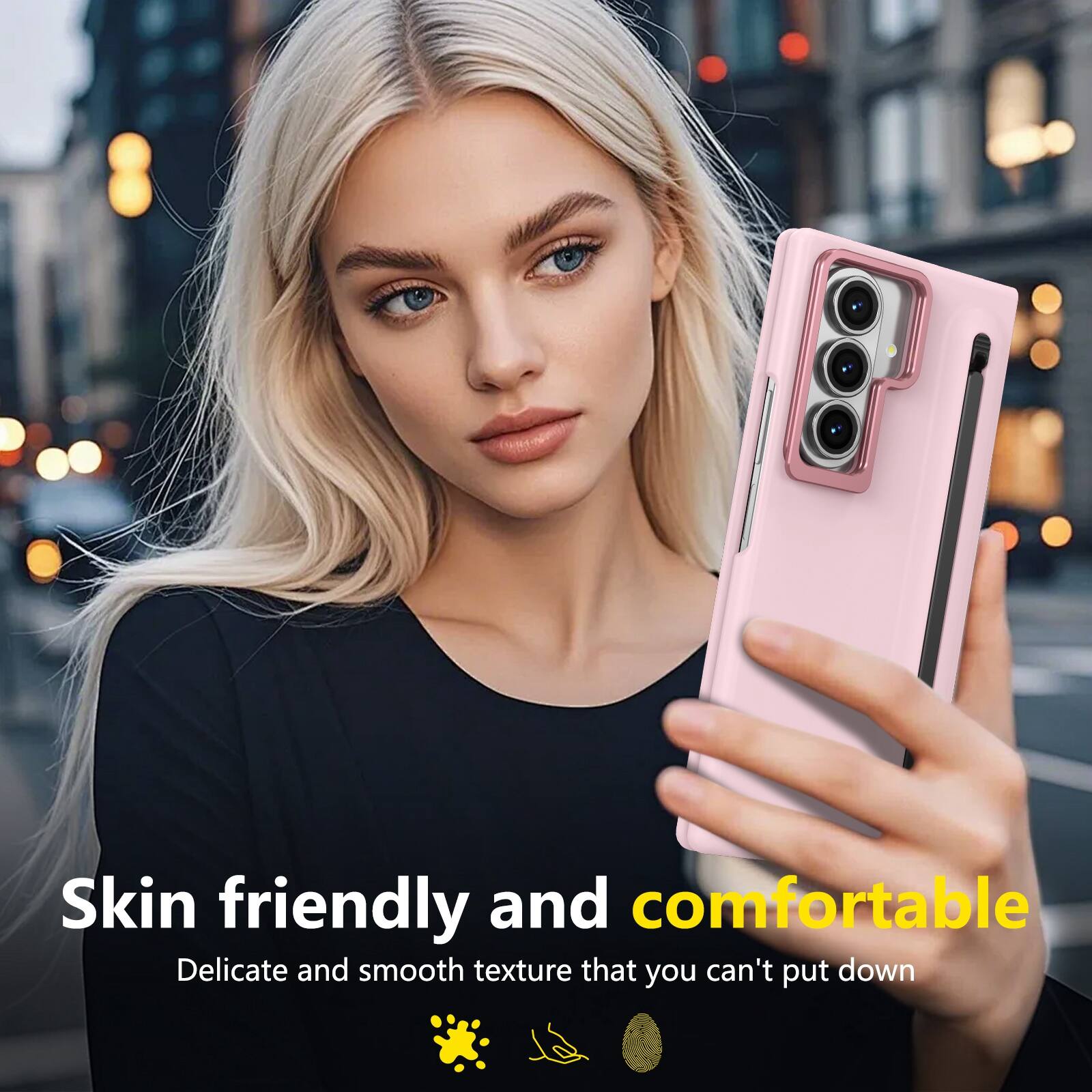 Skin friendly and comfortable  
Delicate and smooth texture that you can't put down