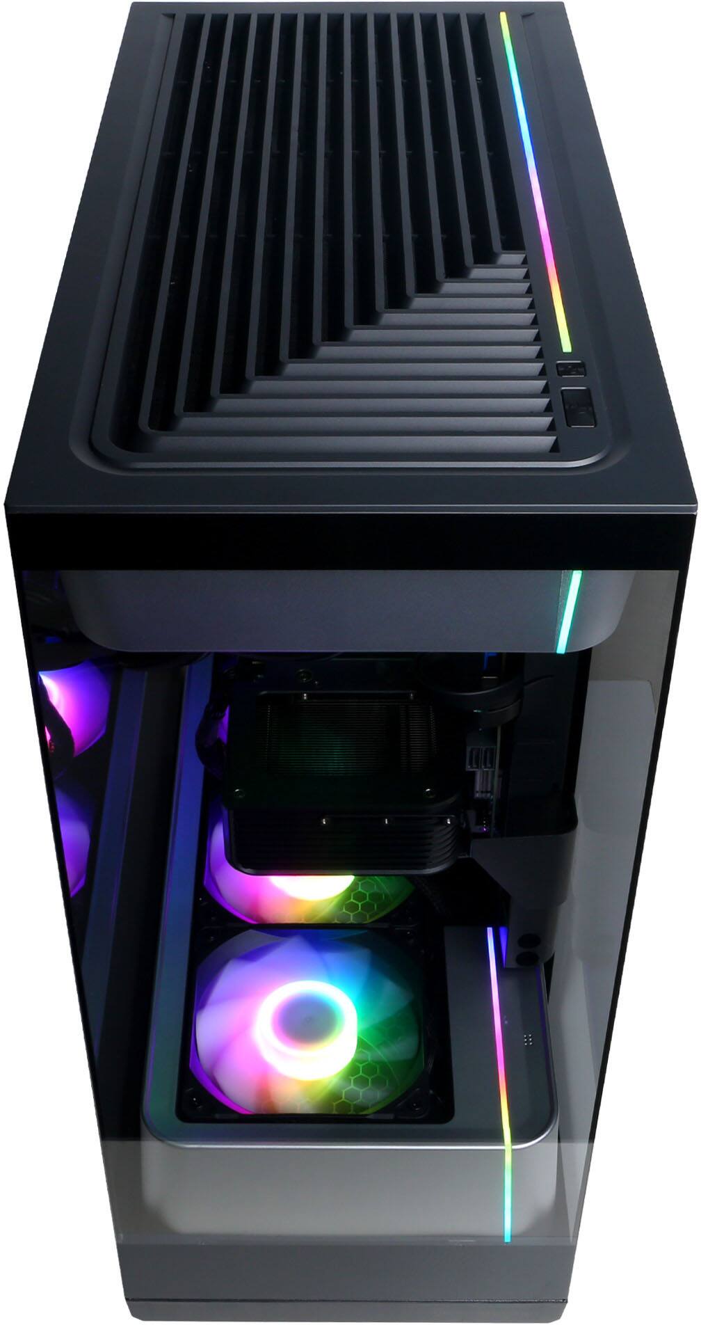Alt View 2. CyberPowerPC - Gaming Desktop - AMD Ryzen 9 9900X 2024 - NVIDIA GeForce RTX 5080 16GB - 32GB DDR5 Memory - 2TB SSD Storage - Black.