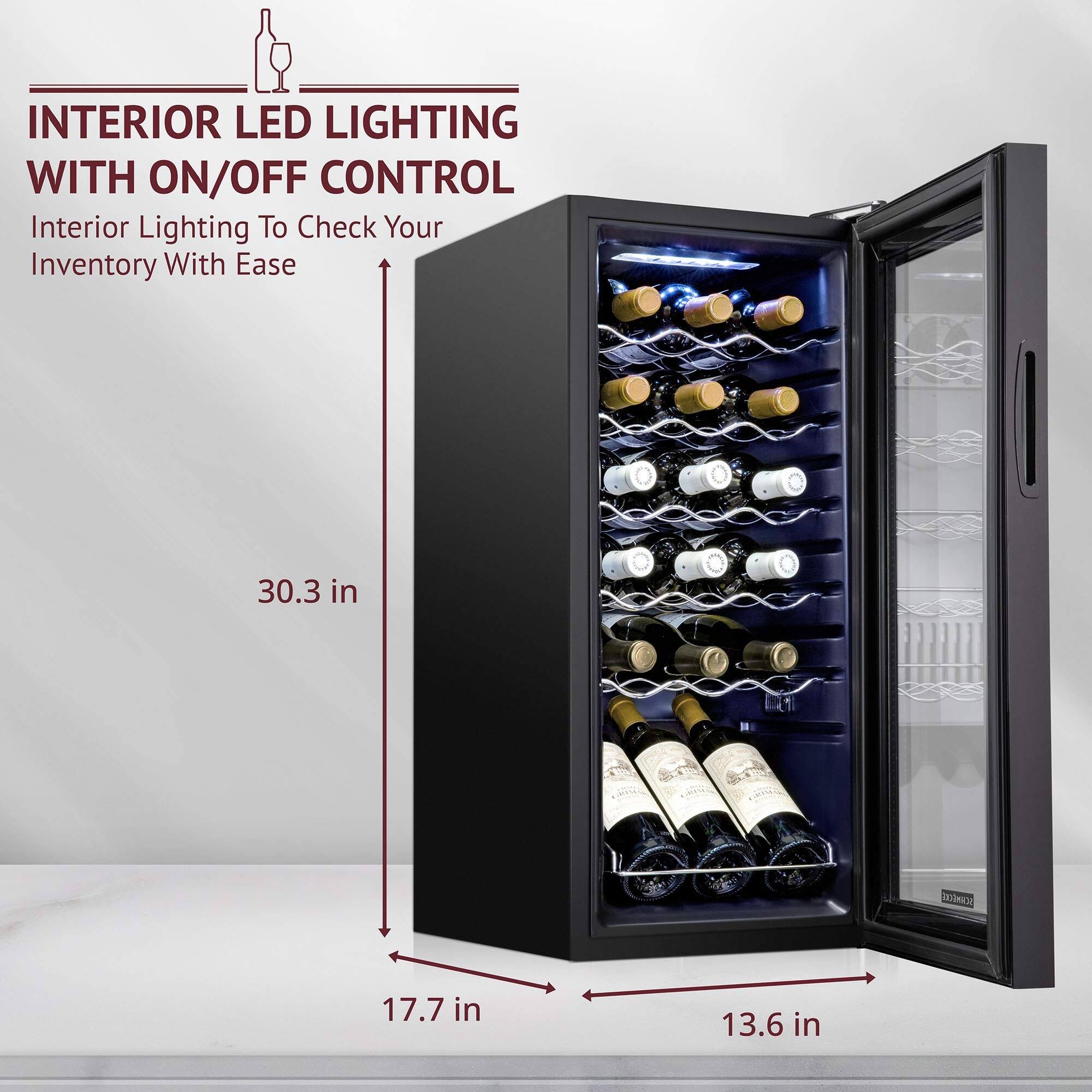 INTERIOR LED LIGHTING WITH ON/OFF CONTROL  
Interior Lighting To Check Your Inventory With Ease  

30.3 in  
17.7 in  
13.6 in