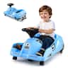 Costway - 12V Ride on Toy Car Electric Go Kart with Cleaning Fun & Remote Control - Blue