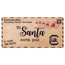 Fan Creations - South Carolina Gamecocks 6'' x 12'' Letter to Santa Sign - Multicolor