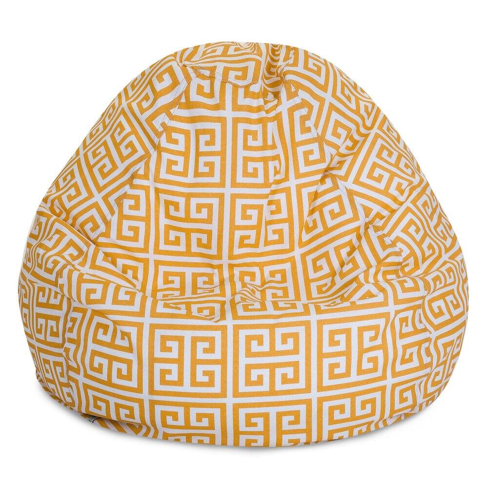 Front. Majestic Home - Small Bean Bag Towers Citrus - Yellow.